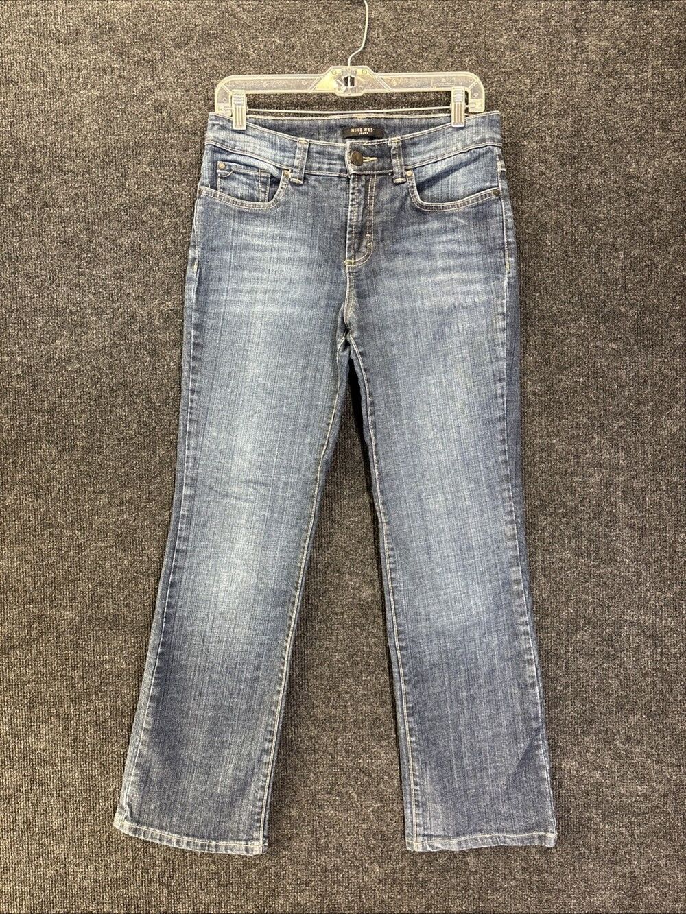 Nine West Women's Wide-Leg Denim Jeans, Size 6, Medium Wash EUC